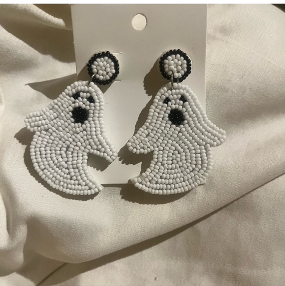 NWT 👻 🎃 BEADED HALLOWEEN DANGLE EARRINGS 🎃 👻 handmade -- ONLY 1 of each! - Picture 4 of 5